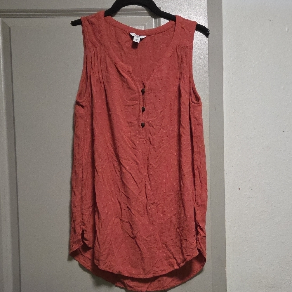 Sonoma Women's Sleeveless Blouse - Terracotta
